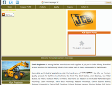 Tablet Screenshot of jcbpartsindia.com